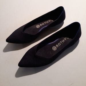 Rothy's "The Point" flats in Maritime Navy, size 9